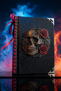 Bone & Blossom Skull Journal